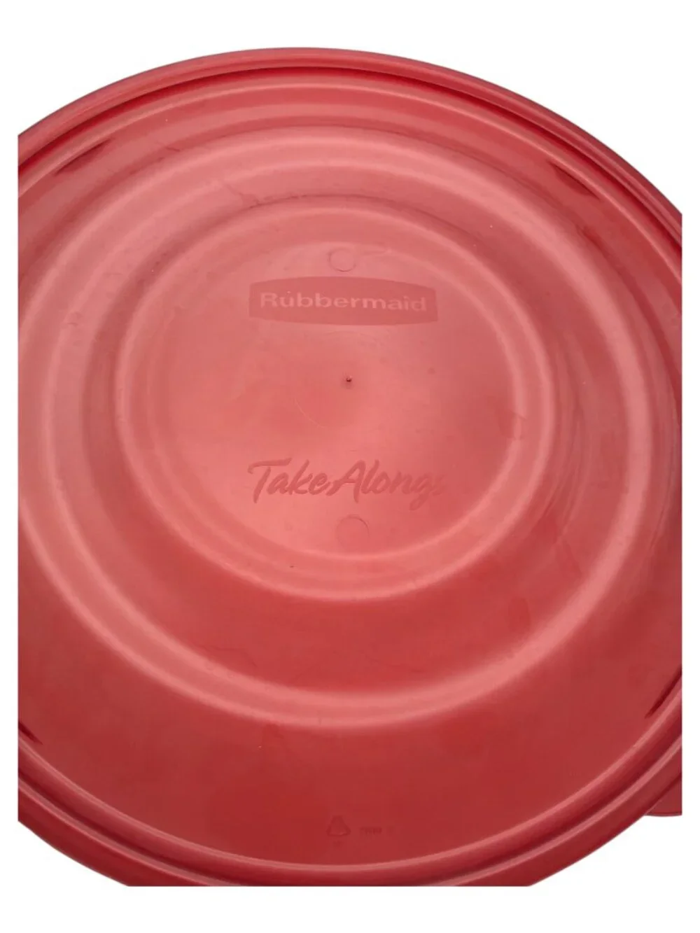 Rubbermaid Take Along Round 12 Cup Bowl 7B10 & Lid 7610 EUC